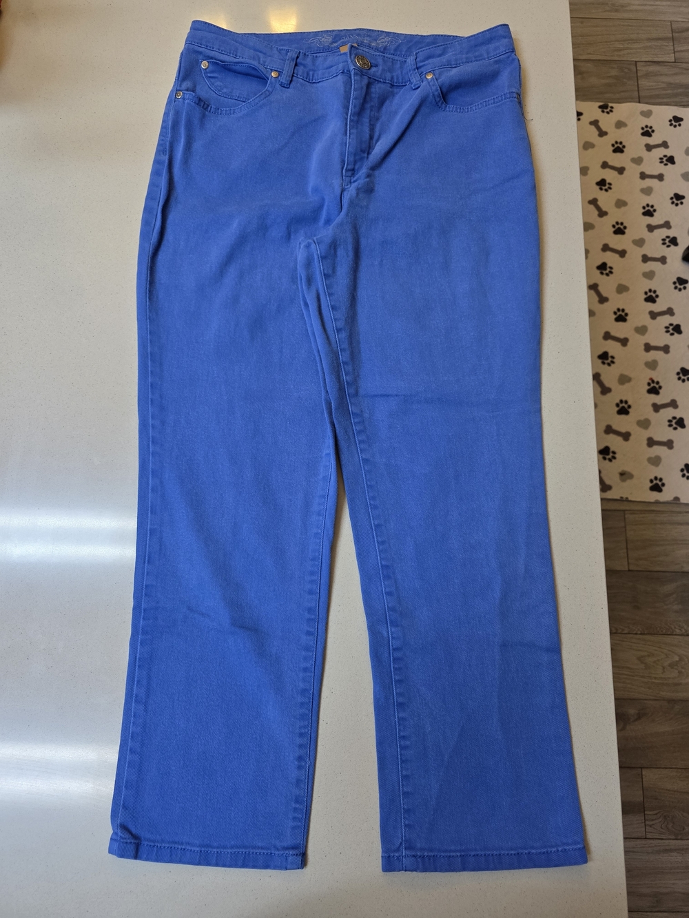 Hannah Straight Leg Jeans in Blue - Sz 10